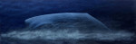 Potvis in de mist  90 x 32 cm  